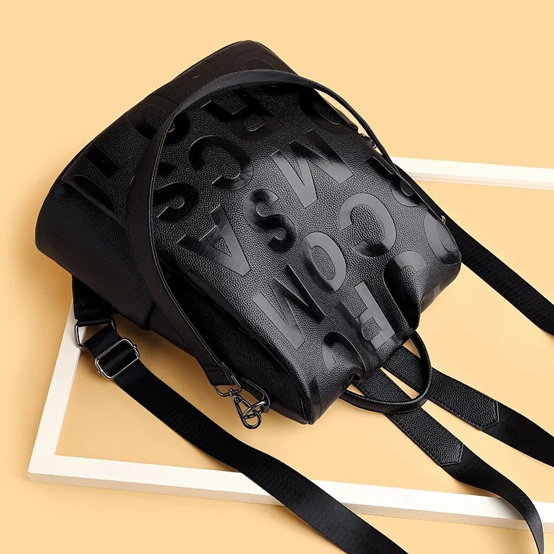 2023. gada jauna pretaizdzīšanas sieviešu mugursoma Augstas kvalitātes mīkstas ādas mugursoma Skolas somas meitenēm Lielas ietilpības ceļojumu mugursoma