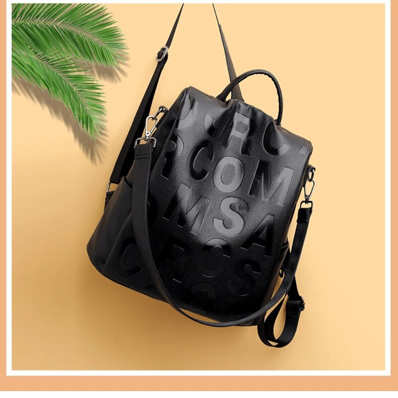 2023. gada jauna pretaizdzīšanas sieviešu mugursoma Augstas kvalitātes mīkstas ādas mugursoma Skolas somas meitenēm Lielas ietilpības ceļojumu mugursoma