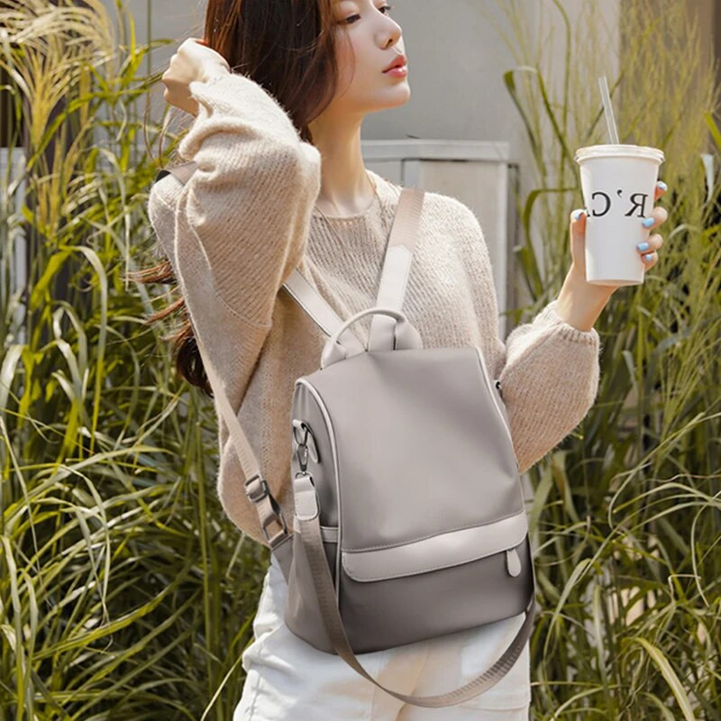 Sieviešu modes pretaizdzīšanas mugursoma 2023. gada augstas kvalitātes ikdienišķa mugursoma plecu somas Luksusa dizainera ūdeni atgrūdoša grāmatu soma Mochilas