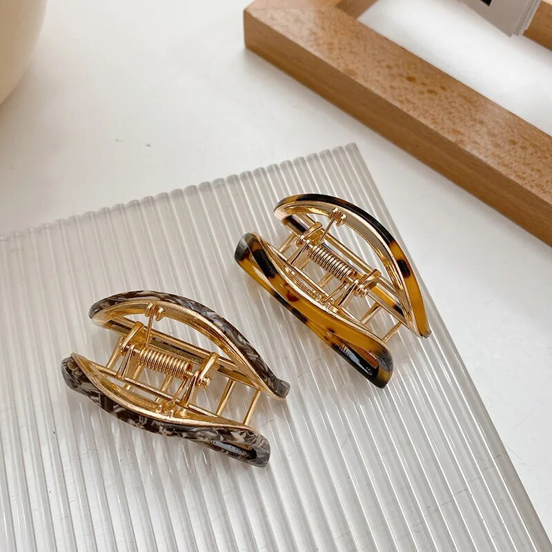 Muweordy 2023 Acetate Hair Claw pusapaļa matu sprādze Moderna matu sprādze Vintage matu spīles korejiešu matu aksesuāri sievietēm