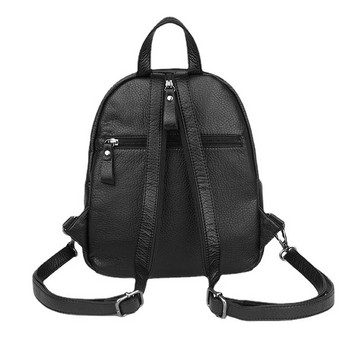 1PC Αντικλεπτικό δερμάτινο σακίδιο πλάτης από μαλακό PU Γυναικεία Vintage τσάντα ώμου Γυναικεία μίνι ταξιδιωτικό σακίδιο πλάτης Σχολικές τσάντες για κορίτσια