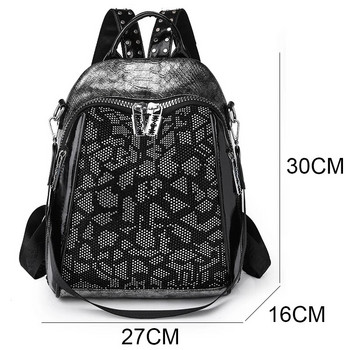 Истинска марка Дамска раница Висококачествена чанта против кражба Тийнейджърска модна ученическа чанта за момичета Ежедневни чанти за през рамо Sac