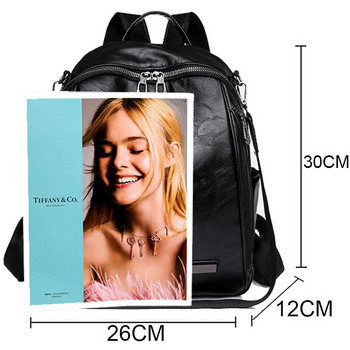 Модна мека кожена раница Луксозна дизайнерска дамска чанта против кражба 2023 г. Дамска чанта с голям капацитет Чанти през рамо Mochilas