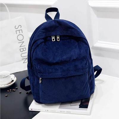 New Trend Teenage Backpack Fashion Women Corduroy Backpack College School Bagpack Τσάντες ώμου ταξιδιού για έφηβες 2023