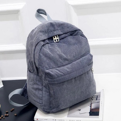 New Trend Teenage Backpack Fashion Women Corduroy Backpack College School Bagpack Τσάντες ώμου ταξιδιού για έφηβες 2023
