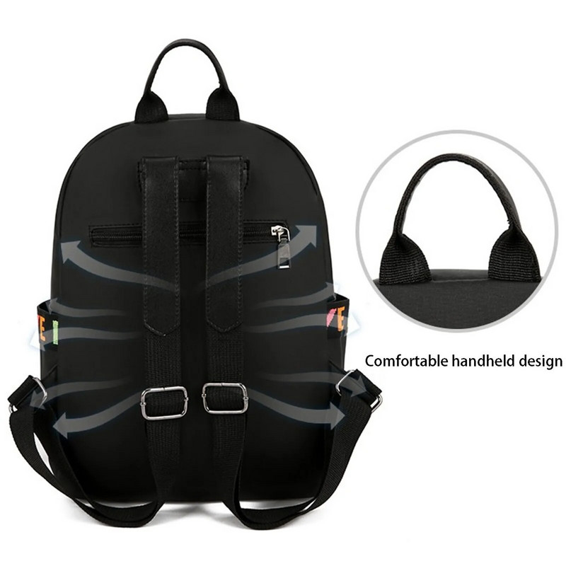 Modes skolas soma, ūdensnecaurlaidīga pretaizdzīšanas izturīga Oksfordas auduma vieglas regulējamas siksnas pusaudžu studentu mugursomai