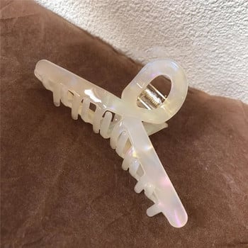 Muweordy Acetate Hair Claw Clips Μοντέρνα κλιπ για τα μαλλιά Μεγάλο κλιπ με νύχια Vintage κορεατική μόδα κλιπ μαλλιών Αξεσουάρ μαλλιών για γυναίκες