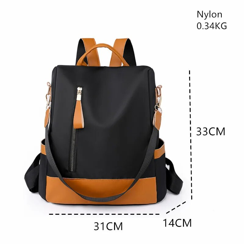 Pretaizdzīšanas mugursoma sieviešu mugursomas 2023. gada modes daudzfunkcionāla ceļojumu mugursoma, ūdensizturīga liela ietilpības soma, sieviešu skolas soma