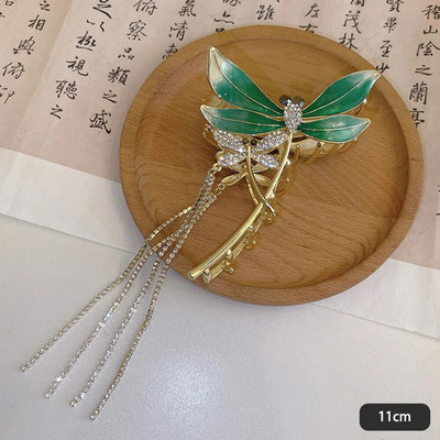 Υπέροχα καλύμματα κεφαλής Bell Orchid Hair Claws για Γυναίκες Κορίτσια Μοντέρνα αλογοουρά Κλιπ με νύχια στολίδι Αξεσουάρ μαλλιών Heawear Tiara