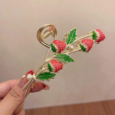 Υπέροχα καλύμματα κεφαλής Bell Orchid Hair Claws για Γυναίκες Κορίτσια Μοντέρνα αλογοουρά Κλιπ με νύχια στολίδι Αξεσουάρ μαλλιών Heawear Tiara