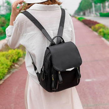 Ученическа чанта за корейски жени на открито, водоустойчива найлонова чанта за раница против кражба