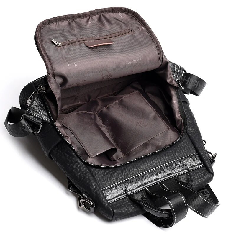 2023. gada pretaizdzīšanas ādas sieviešu mugursoma Modes pretaizdzīšanas sieviešu mugursomas Drukas skolas soma Augstas kvalitātes lielas ietilpības mugursoma