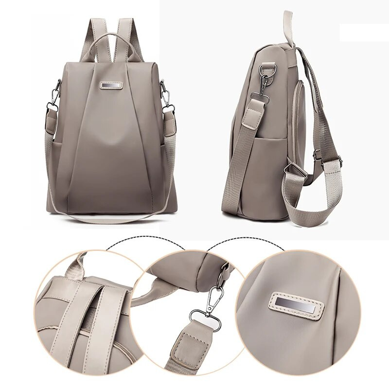 Sieviešu mugursoma pret zādzību ūdensnecaurlaidīga mugursoma Sieviešu skolas ceļojumu plecu somas