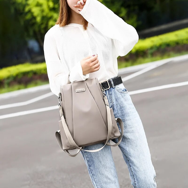 Sieviešu mugursoma pret zādzību ūdensnecaurlaidīga mugursoma Sieviešu skolas ceļojumu plecu somas