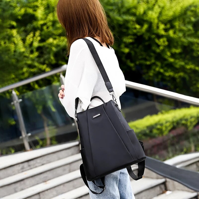 Sieviešu mugursoma pret zādzību ūdensnecaurlaidīga mugursoma Sieviešu skolas ceļojumu plecu somas