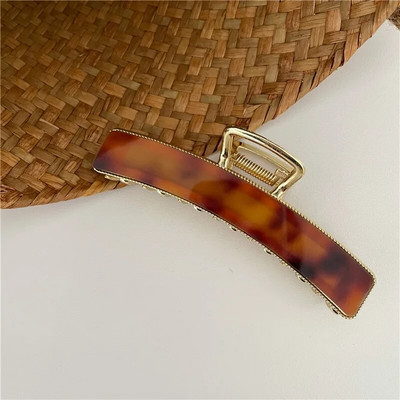 Bilandi New Korea Acetate Geometric Square Shark Hair Clip Αξεσουάρ κεφαλής για γυναίκες, κορίτσια, κλιπ για νύχια μαλλιών