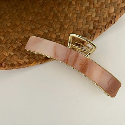 Bilandi New Korea Acetate Geometric Square Shark Hair Clip Αξεσουάρ κεφαλής για γυναίκες, κορίτσια, κλιπ για νύχια μαλλιών