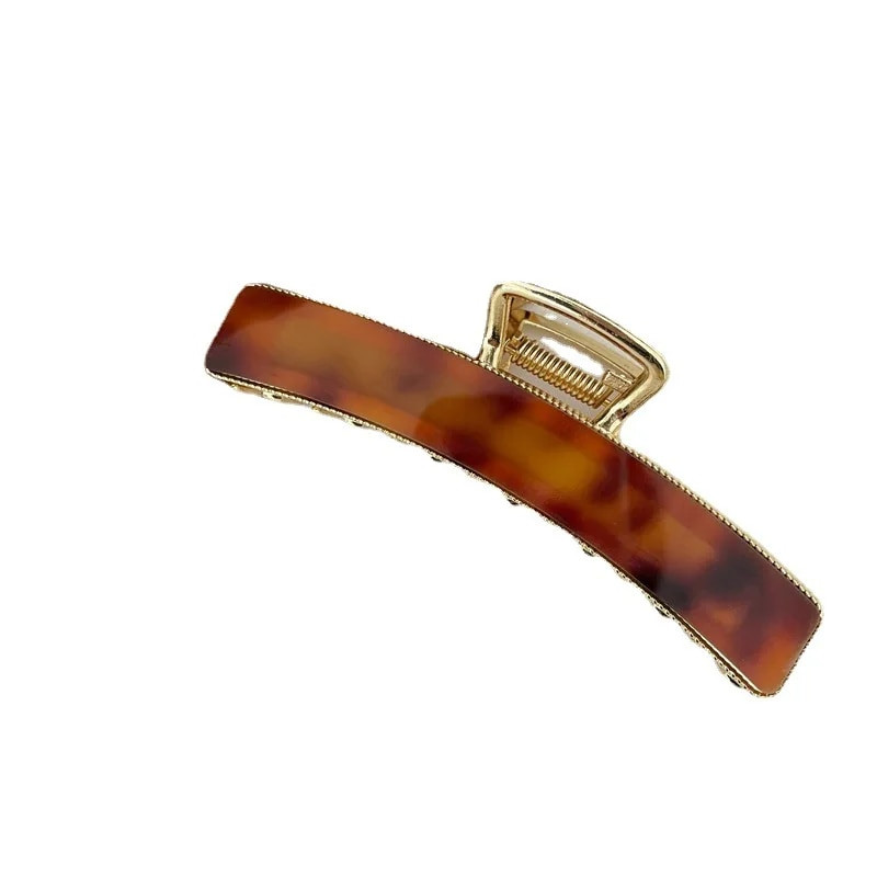 Bilandi New Korea Acetate ģeometriski kvadrātveida haizivju matu sprādzes galvassegu aksesuāri sievietēm, meiteņu matu spīles