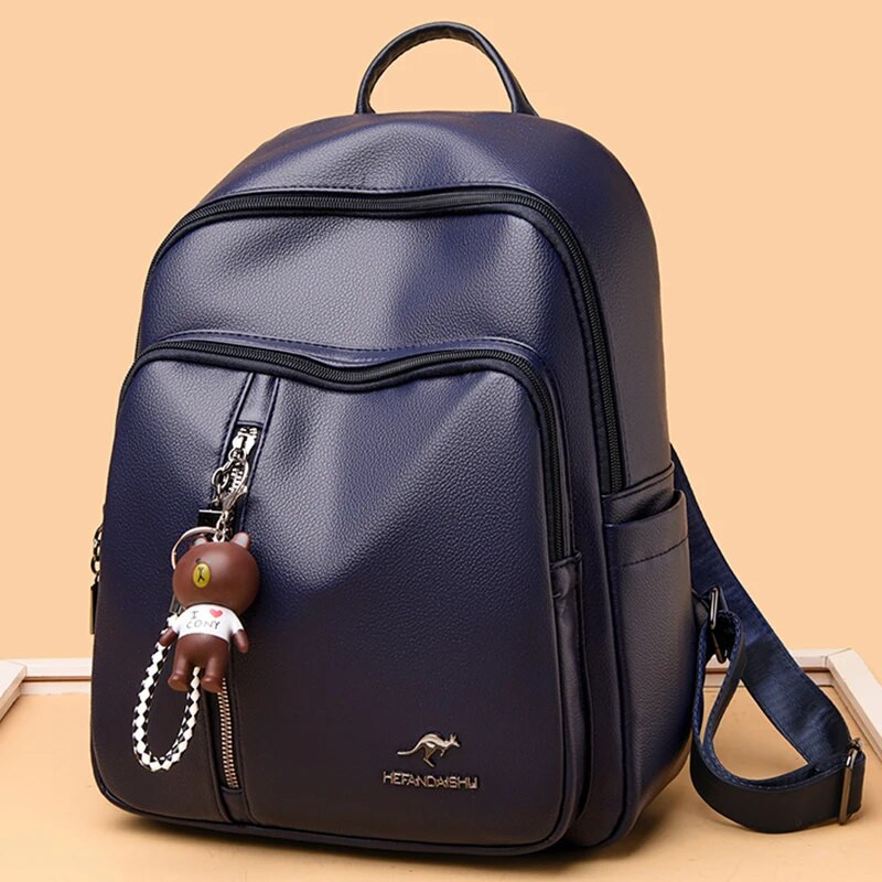 Jauna modes mugursoma Luksusa dizaineru sieviešu mugursoma pret nozagšanu sievietēm mīkstas ādas skolas soma Lielas ietilpības ceļojumu somas Mochila