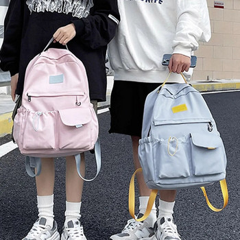 Σακίδιο πλάτης κολεγίου μεγάλου χωρητικότητας Σχολικές τσάντες πολλαπλών τσέπης ταξιδιωτικό σακίδιο πλάτης τσάντα φορητού υπολογιστή για εφηβικά κορίτσια αγόρια