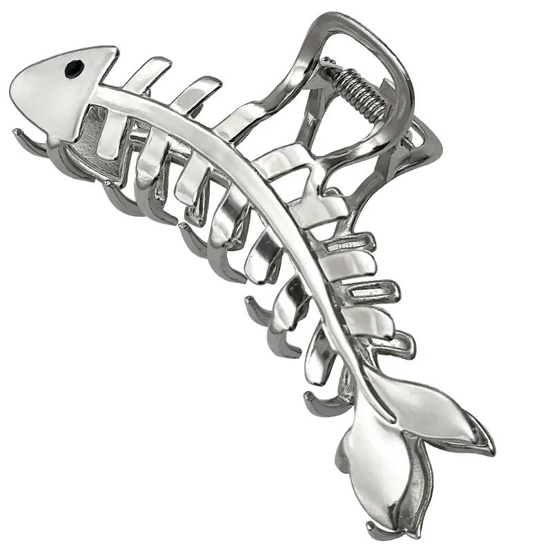 Sieviete Sudraba Krāsa Metāla krabju matu sprādzes Sievietēm Moderni Matu Spīļstieņi Galvassegas Matadatas Modes Matu Aksesuāri Galvassegas