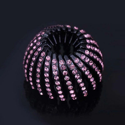 Moda femei coc cristal gheare coada-cal catarama clema de par cuib de pasare accesorii de par extinse coada de cal pentru femeie