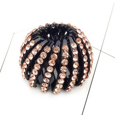 Moda femei coc cristal gheare coada-cal catarama clema de par cuib de pasare accesorii de par extinse coada de cal pentru femeie