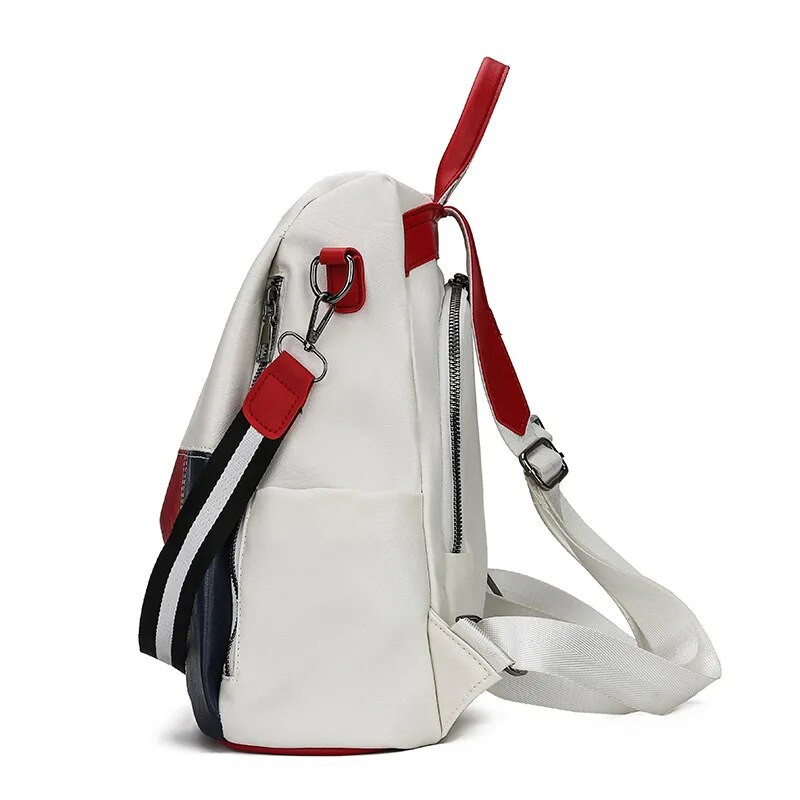 Jaunas augstas kvalitātes PU ādas sieviešu mugursoma pretaizdzīšanas ceļojumu mugursoma liela ietilpība skolas somas pusaudžu meitenēm