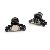 Σμάλτο Camellia φουρκέτα Luxury Rhinestone Flower Hair Claw Clips για Γυναικείες Κορίτσια Αξεσουάρ πάρτι κεφαλής Κορεάτικο Z059