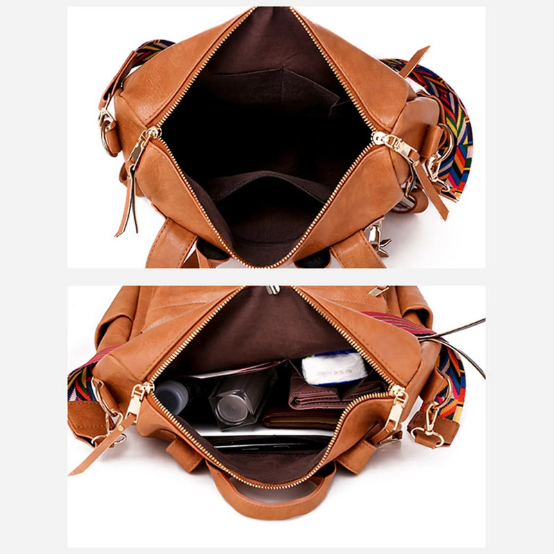 Sieviešu modes pretaizdzīšanas ādas mugursoma liela dizaineru ceļojumu sieviešu modes kabriolets koledžas plecu somas рюкзак женский