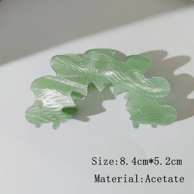 HANGZHI Flower Hollow Geometric Acetate Color Shark Hair Claw Γυναικεία κορίτσια 2022 Springs Νέα Μοντέρνα αξεσουάρ κεφαλής κλιπ μαλλιών