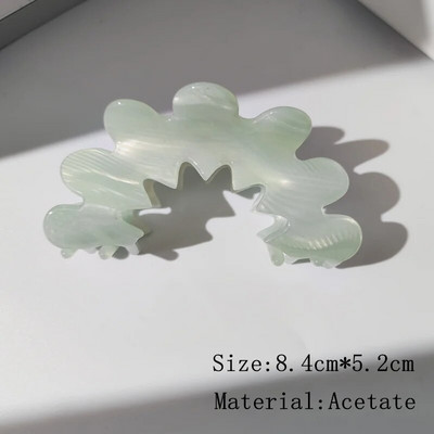 HANGZHI Flower Hollow Geometric Acetate Color Shark Hair Claw Γυναικεία κορίτσια 2022 Springs Νέα Μοντέρνα αξεσουάρ κεφαλής κλιπ μαλλιών