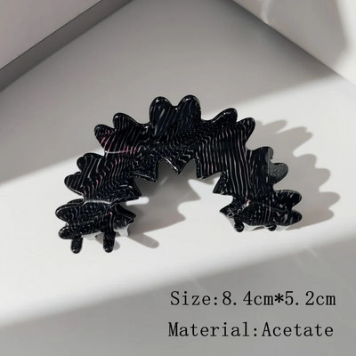 HANGZHI Flower Hollow Geometric Acetate Color Shark Hair Claw Γυναικεία κορίτσια 2022 Springs Νέα Μοντέρνα αξεσουάρ κεφαλής κλιπ μαλλιών