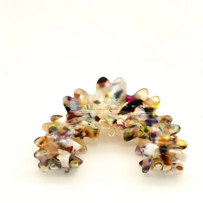HANGZHI Flower Hollow Geometric Acetate Color Shark Hair Claw Γυναικεία κορίτσια 2022 Springs Νέα Μοντέρνα αξεσουάρ κεφαλής κλιπ μαλλιών