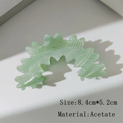 HANGZHI Flower Hollow Geometric Acetate Color Shark Hair Claw Γυναικεία κορίτσια 2022 Springs Νέα Μοντέρνα αξεσουάρ κεφαλής κλιπ μαλλιών