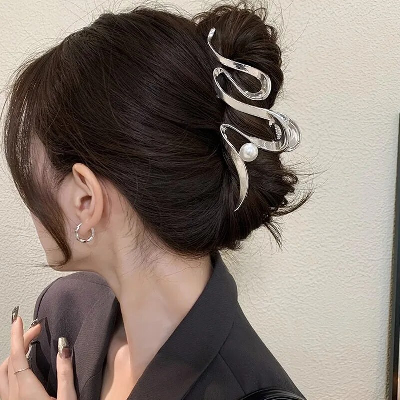 2023. gada jauna modes metāla ģeometriskā matu sprādze. Modernas matu sprādzes Matu sprādzes Matu sprādzes Ballīšu matu aksesuāri Sieviešu galvassegas