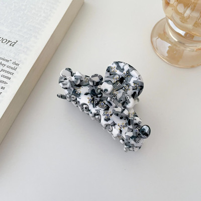 Muweordy Flower Hair Claws Acetate Hair Claw Clips Rhinestone Hair Clips Μοντέρνα κλιπ μαλλιών Αξεσουάρ μαλλιών για γυναίκες