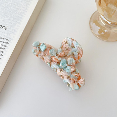Muweordy Flower Hair Claws Acetate Hair Claw Clips Rhinestone Hair Clips Μοντέρνα κλιπ μαλλιών Αξεσουάρ μαλλιών για γυναίκες