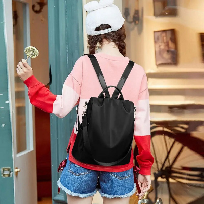 Ikdienas Oksfordas auduma sieviešu somas Lielas ietilpības skolas somas pusaudžu meitenēm Rokassomas Sieviešu ceļojumu Pretzagļu mugursomas