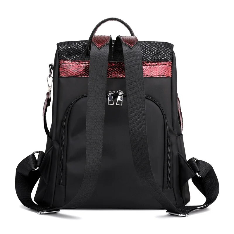 Sieviešu mugursoma pretaizdzīšanas vizuļi Mugursoma Ceļojumi Sieviešu neilona mugursomas Big College Preppy Skolas somas Meitenēm Augsta kvalitāte