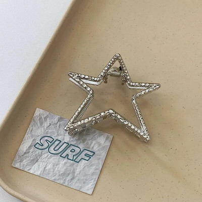 2023 Y2K Star Hair Claw Clip για Γυναικείες Χρυσές μεταλλικές φουρκέτες Κλιπ καρδιών για κορίτσια Μοντέρνα Cool Stars Clips Party Αξεσουάρ μαλλιών