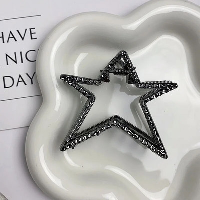 2023 Y2K Star Hair Claw Clip για Γυναικείες Χρυσές μεταλλικές φουρκέτες Κλιπ καρδιών για κορίτσια Μοντέρνα Cool Stars Clips Party Αξεσουάρ μαλλιών