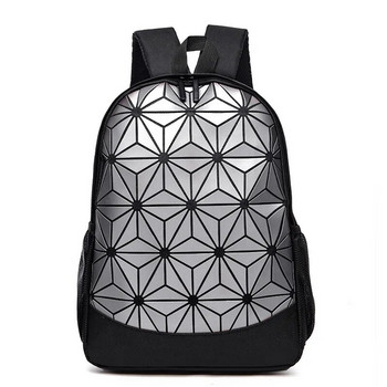 Дамска раница 2019 Нов стил Цветна лазерна раница в корейски стил Модна чанта за пътуване Студентска ученическа чанта