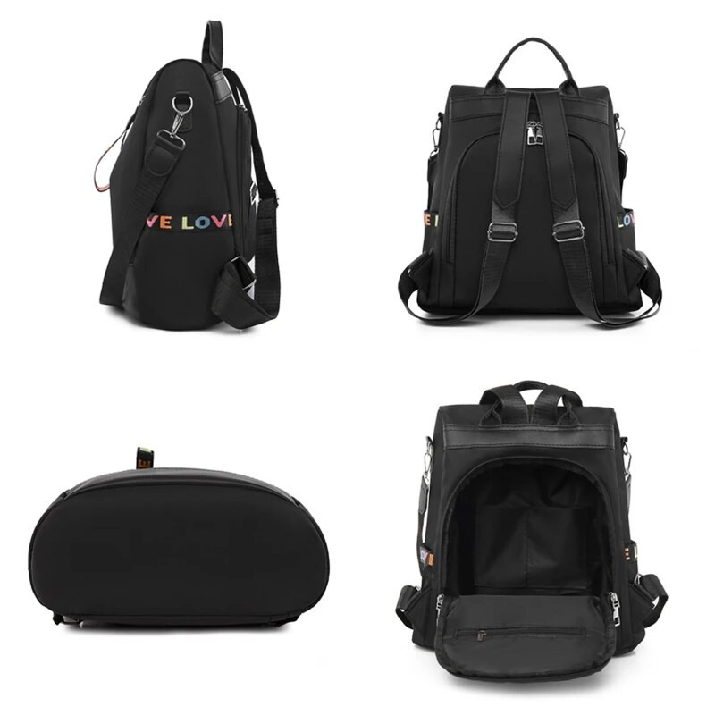 Modes augstas kvalitātes Oksfordas mugursoma pretaizdzīšanas sieviešu plecu soma Lielas ietilpības skolas soma ikdienas ūdensizturīga ceļojumu soma