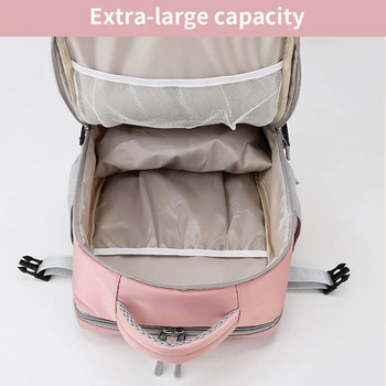 Γυναικείο ταξιδιωτικό σακίδιο πλάτης 2023 Μεγάλη αδιάβροχη αντικλεπτική κομψή καθημερινή τσάντα με λουράκι αποσκευών Σακίδιο με θύρα φόρτισης USB