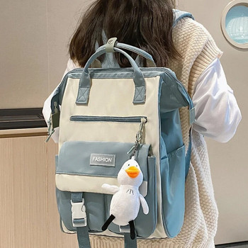 Дамска сладка водоустойчива раница за лаптоп Дамски ученически чанти Kawaii Модерна раница за пътуване Модна студентска чанта Колеж