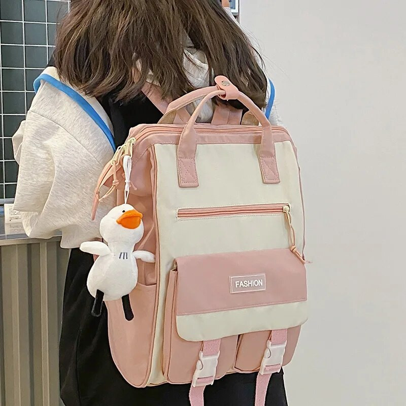 Dāma jauks ūdensnecaurlaidīgs klēpjdators sieviešu mugursoma Kawaii skolas somas meitenēm ceļojumi moderna mugursoma Mode studentu rokassoma koledža