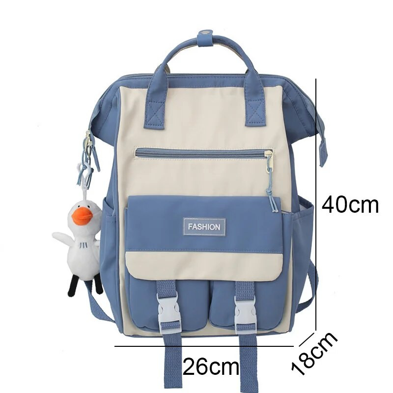 Dāma jauks ūdensnecaurlaidīgs klēpjdators sieviešu mugursoma Kawaii skolas somas meitenēm ceļojumi moderna mugursoma Mode studentu rokassoma koledža