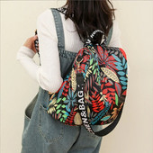 Hot Sale New Fashion Printing Αδιάβροχο νάιλον σακίδιο ταξιδιού μεγάλης χωρητικότητας Αντικλεπτικές τσάντες ώμου Γυναικείες casual σακίδια