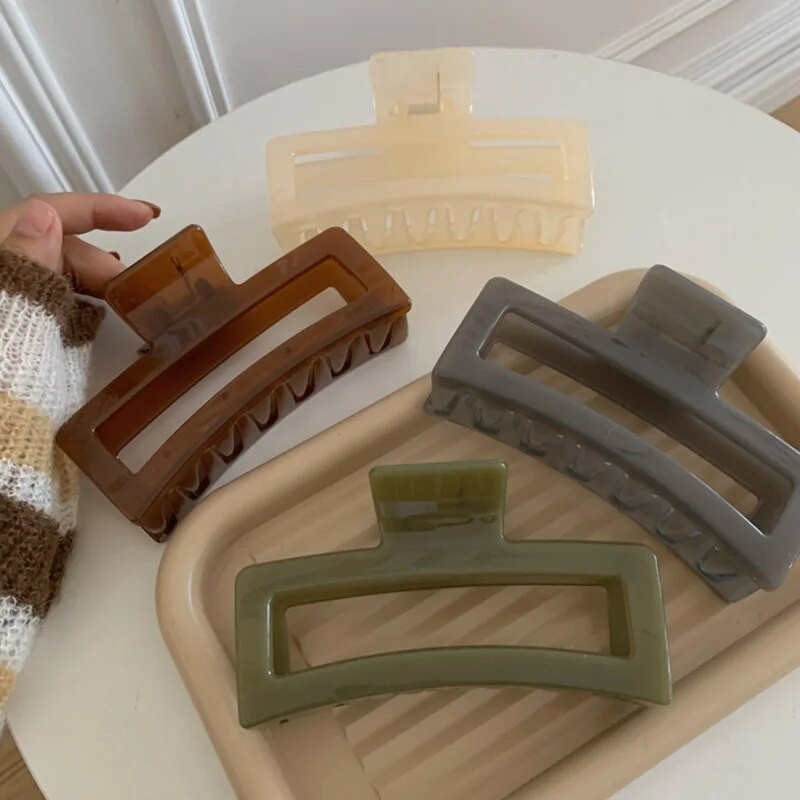 Jaunas 13 CM liela izmēra matu sprādzes Modernas, vienkāršas, cietas, lielas matu spīles, matu sprādzes sievietēm, meitenēm, matu aksesuāri, galvassegas